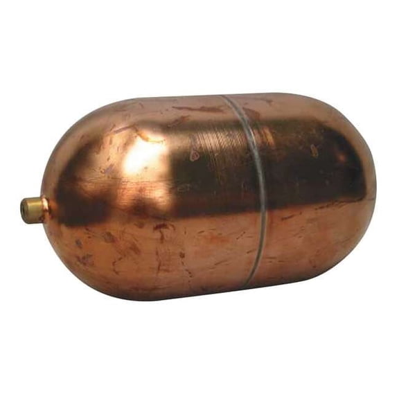 Naugatuck Float Ball,Oblong,Copper,3 In GR3X720CU