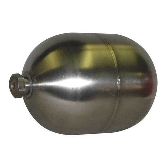 Naugatuck Float Ball,Oblong,SS,4 In GR4X525304SS
