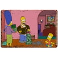 thumbnail image 1 of Naughty Bart Simpson Metal Poster Simpson Cartoon Retro Metal Tin Signs Vintage Plaque Wall Decor Gift For Home Kitchen Office Club Bar Gym Cinema 12x16 Inch, 1 of 4