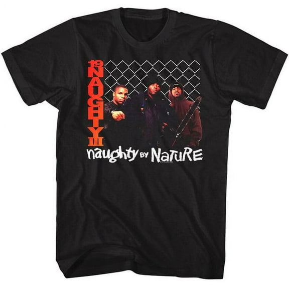 Naughty By Nature Chainlink Black Adult S/S Tshirt 4Xl