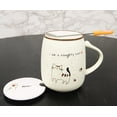 thumbnail image 1 of Naughty Calico Cat Porcelain Coffee Tea Mug Cup With Greeting Paw Spoon And Lid, 1 of 4