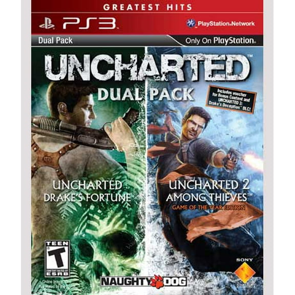Naughty Dog Uncharted Dual Pack (PlayStation 3, 2011)