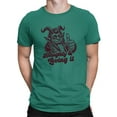 thumbnail image 1 of Naughty Krampus Humor Creepy Christmas Men's T-shirt, 1 of 4