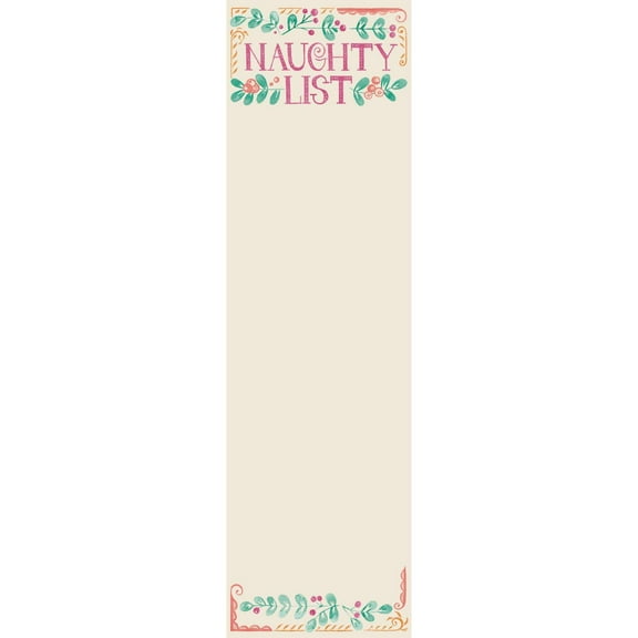 Naughty List Magnetic List Notepad Stationery