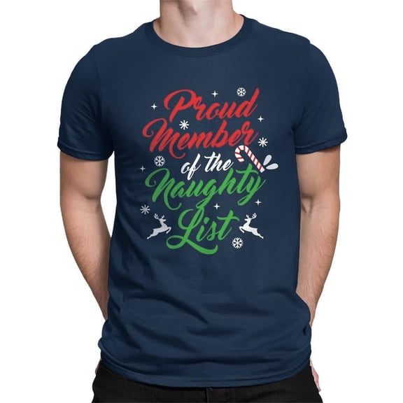 Naughty List Member - Funny Xmas T-shirt Men's