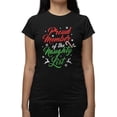 thumbnail image 1 of Naughty List Member - Funny Xmas Tee T-shirt Women's, 1 of 1