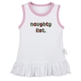 thumbnail image 1 of Naughty List Novelty Dresses For Baby, Newborn Babies Skirts, Infant Princess Dress, 0-24M Kids Graphic Clothes (White Sleeveless Dresses, 6-12 Months), 1 of 4