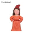 thumbnail image 1 of Naughty Micro Landscape Flowerpot Ornaments Handicraft Fairy Garden Decorations Female Goblin Statue Riding Pig Gnome Miniature Dwarf Figurine FEMALE DWARF, 1 of 1