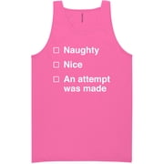 Naughty/Nice/An Attempt Was Made Neon Tank Top