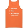 thumbnail image 1 of Naughty/Nice/An Attempt Was Made Neon Tank Top, 1 of 1