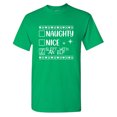 thumbnail image 1 of Naughty Nice Slept With An Elf Sarcastic Humor Graphic Tees Gift For Mens Novelty Funny T Shirt, 1 of 5