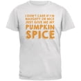 thumbnail image 1 of Naughty Or Nice Pumpkin Spice White Adult T-Shirt - Medium, 1 of 1