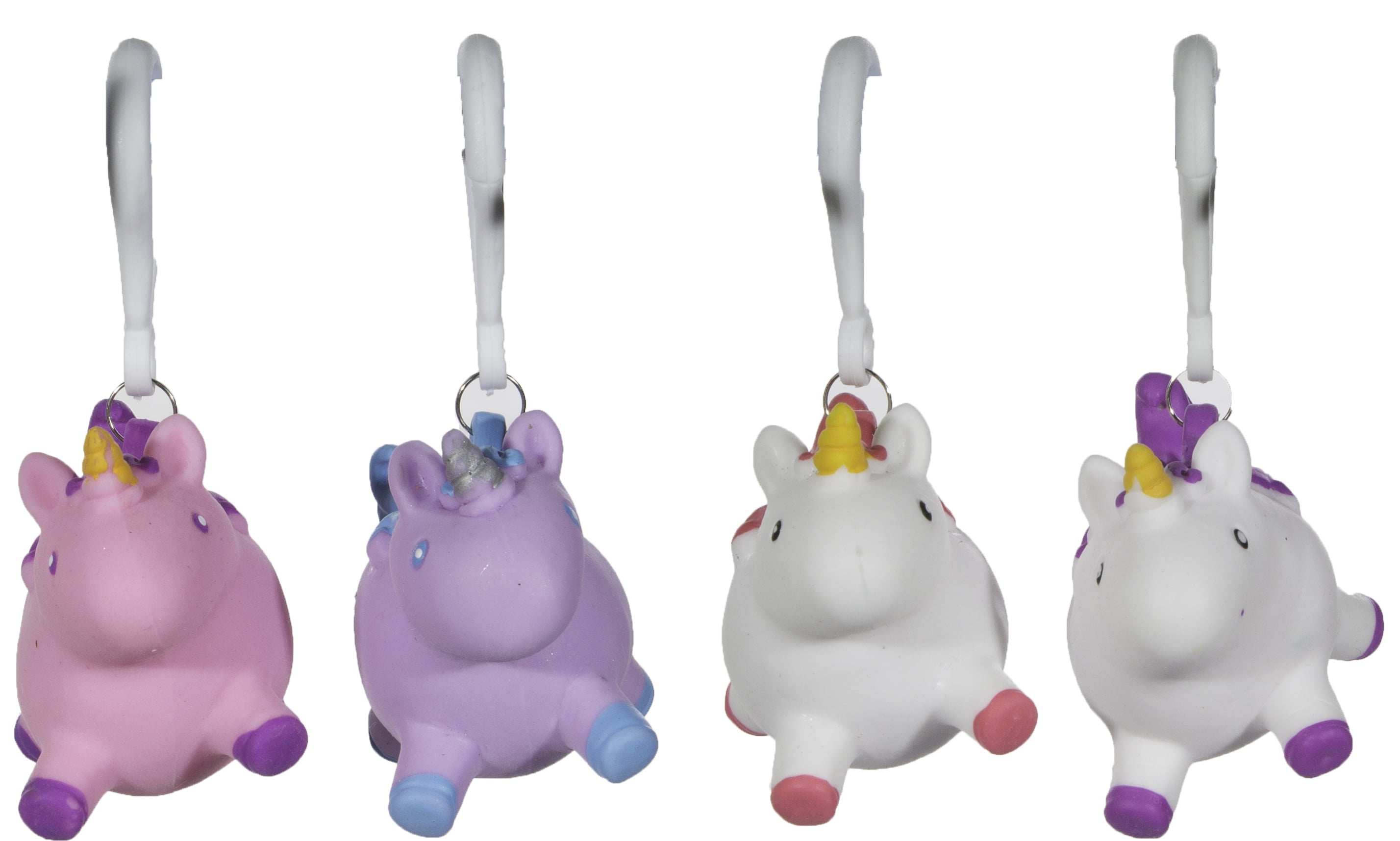 Naughty Pooping Animals - Set Of 4 Pooping Unicorns w/ Carabiner Clip ...