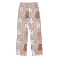 thumbnail image 1 of Naughty and Cute Bear Boys Pajama Pants Soft and Lightweight Elastic Waistband Children's Pajama Pants, 1 of 8