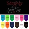 thumbnail image 1 of Christmas Pet and Dog Bandana Rhinestone, "Naughty, But In A Nice Way", 1 of 10