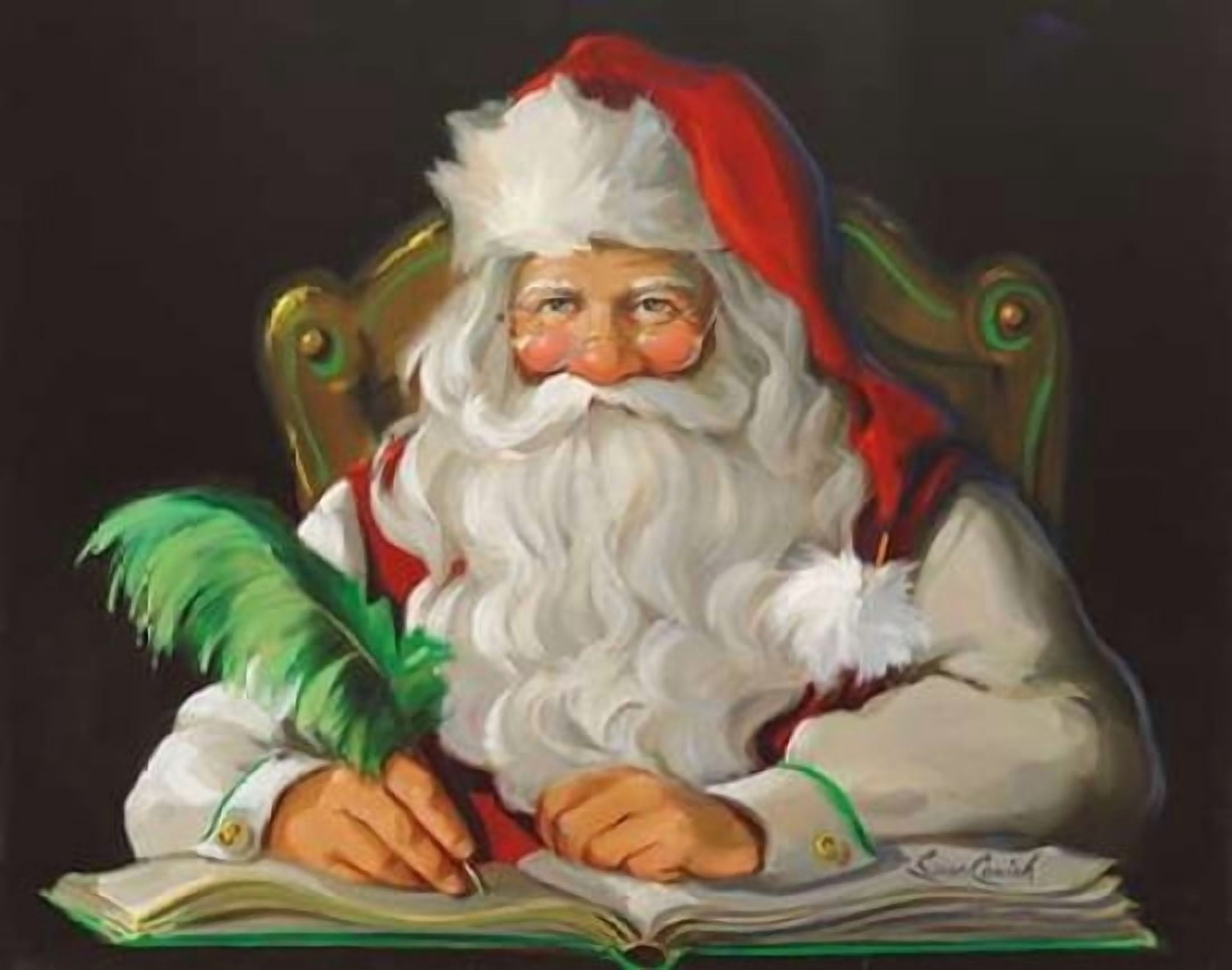 Naughty or Nice Canvas Art - Susan Comish (22 x 28)