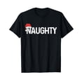 thumbnail image 1 of Naughty or Nice Shirt Matching Christmas Couples Costume Tee T-Shirt, 1 of 5