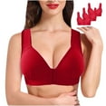 thumbnail image 1 of Naughtyhood 3pcs Woman's Lingerie Fashion Plus Size Wire Free Comfortable Push Up Hollow Out Bra Underwear, 1 of 9