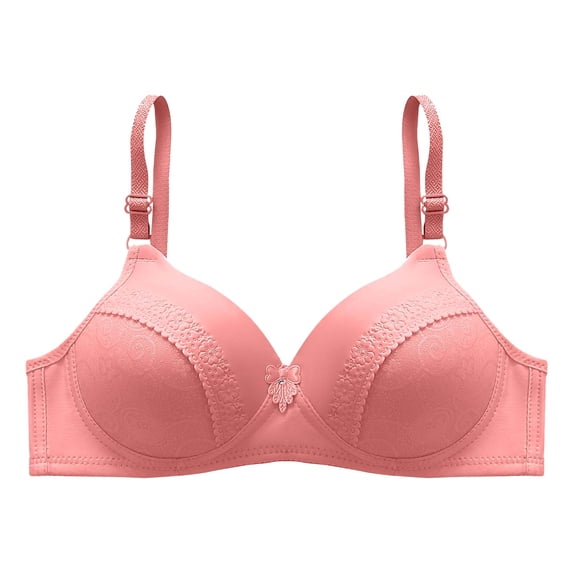 Naughtyhood Best Wireless Bras for Women with Support Women Bra Large and Thin without Steel Ring with Side Folding and Fading Full Cup Bra Comfortable Breathable Plus Size Lingerie