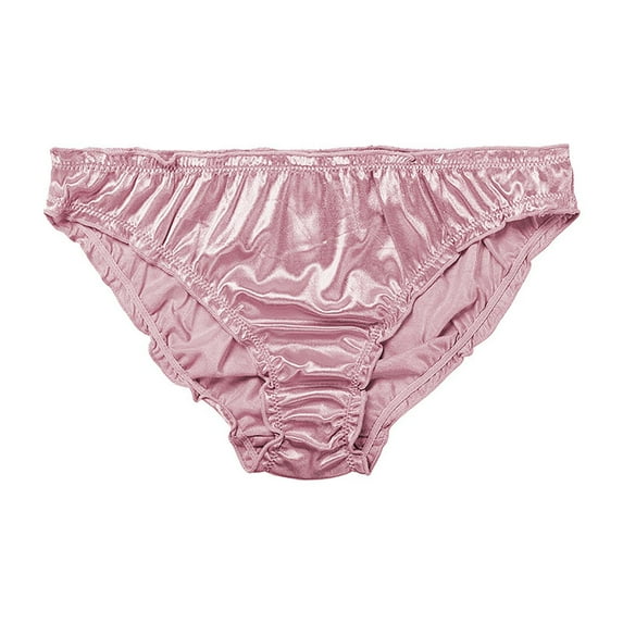 Naughtyhood Breathable Womens Underwear Women's Sexy Satin Panties Mid Waist Wavy Cotton Crotch Briefs the Perfect Gift for a Lady Girl Pretty Panties for Women Pretty Panties for Women
