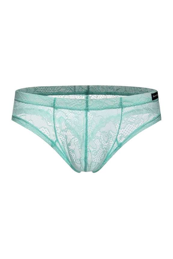 Cool Underwear for Men Men's Lace Pants Sexy Transparent Low Waist Small Flat Corner Pants Funny Pants Underwear Comfy Panties the Perfect Gift for Men Pretty Panties for Men