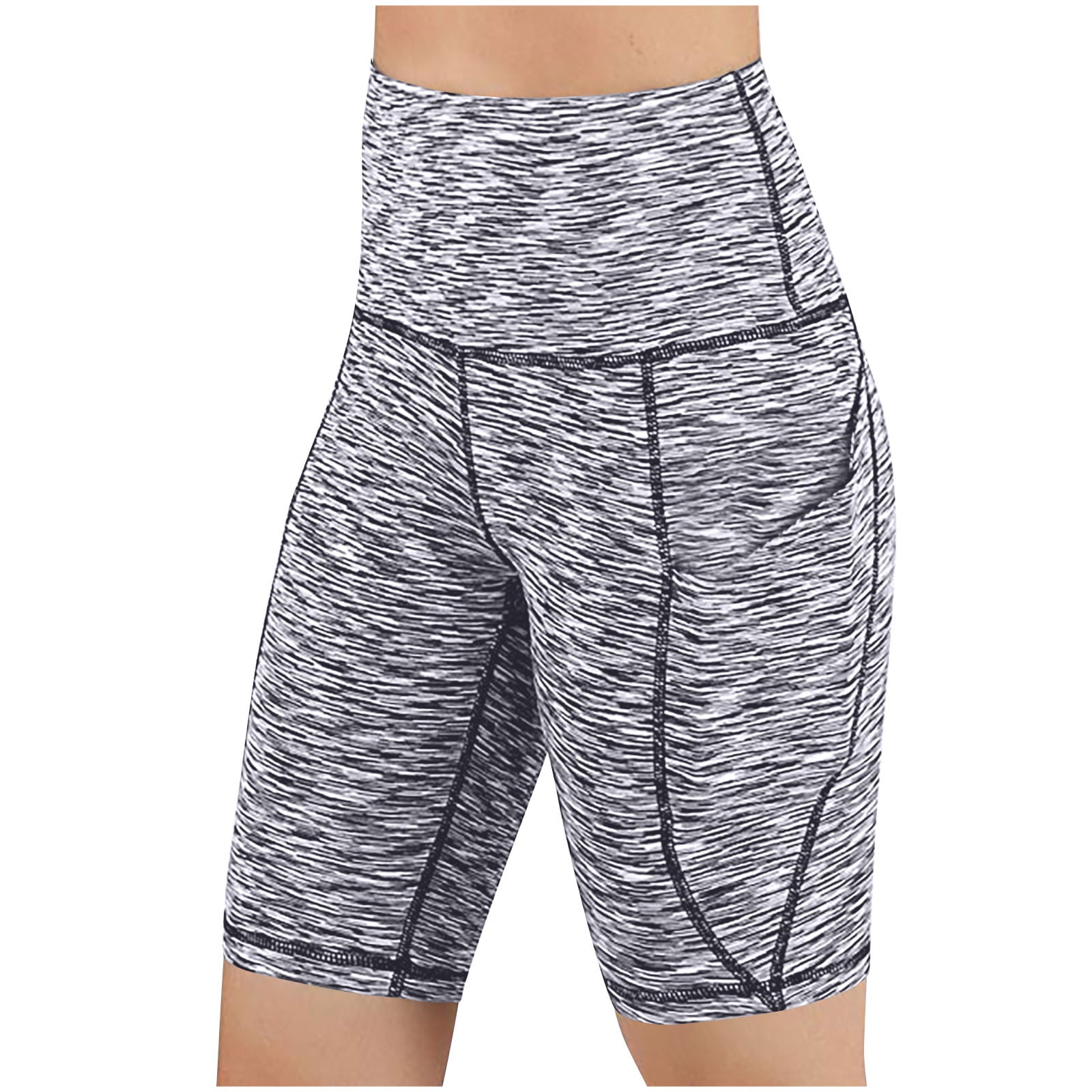 Celeblink Women's Biker Shorts – High Waist Tummy Control Workout Shorts With Pockets - View #9