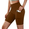 thumbnail image 1 of Naughtyhood High Waisted Workout Yoga Shorts Womens Yoga Pants with Pockets Women Basic Slip Bike Shorts Workout Leggings Yoga Shorts Pants, 1 of 1