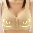 thumbnail image 1 of Naughtyhood Ladies Bra Traceless Comfortable Lace No Steel Ring Breathable Gathering Classic Everyday Easy-On Front Opening Buckle Bra Woman Underwear, 1 of 4