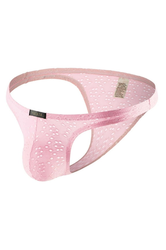 Mens Cheeky Underwear Men Casual Fashion Solid Sexy Cutout Open File Ice Silk Briefs Comfy Panties the Perfect Gift for Men Pretty Panties for Men