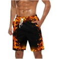thumbnail image 1 of Naughtyhood Mens Shorts Casual Fashion Print Shorts with Pockets Elastic Waist Beach S-XXXXXL, 1 of 5