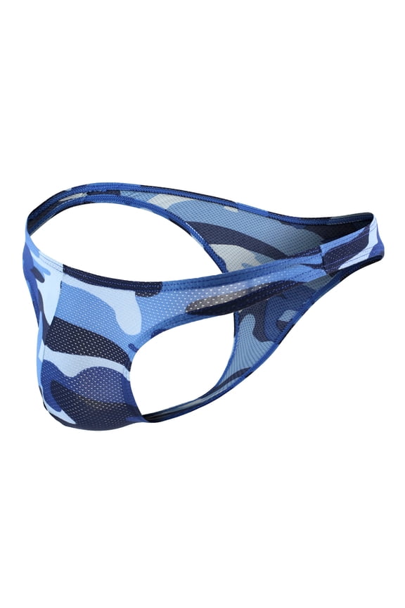 Mens Thong Underwear Sexy Men's Trunks Camouflage Mesh Thin Low Waist Sexy Breathable Underwear Comfy Panties the Perfect Gift for Men Pretty Panties for Men