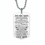Naughtyhood Mother's Day Retro Art Necklace Trend Fashion Jewelry To my Son Dog Tag Necklace from Wish,Inspirational Gifts For Son and Men,jewelry for women