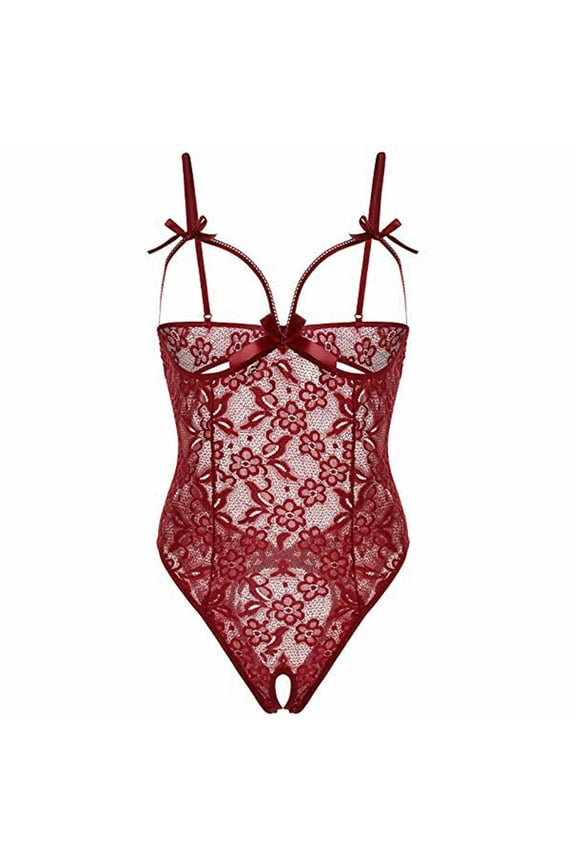 Sexy Lingerie for Women Ladies Cool Girl Lingerie Lace Solid Sedin Seductive Sexy Sling Jumpsuit Suit Valentine's Day Clearance Lingerie Gifts for Women
