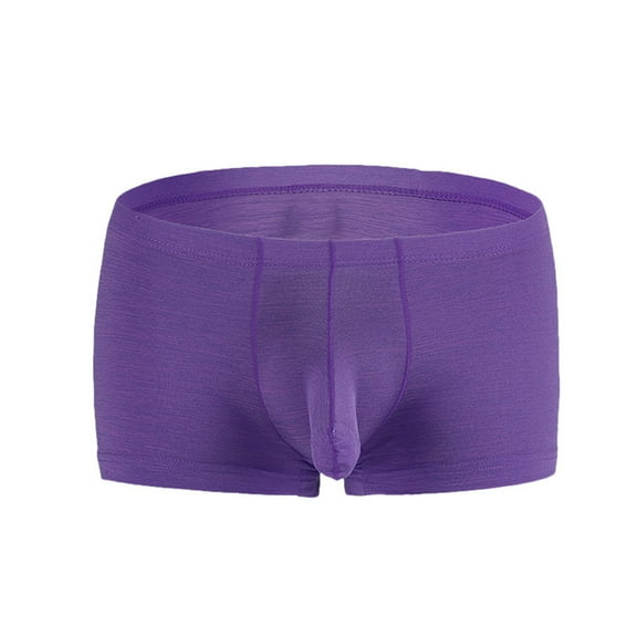Naughtyhood Silk Underwear for Men Men's Sexy Underwear Elastic Fit Low Waist Shorts Underwear Comfy Panties the Perfect Gift for Men Pretty Panties for Men