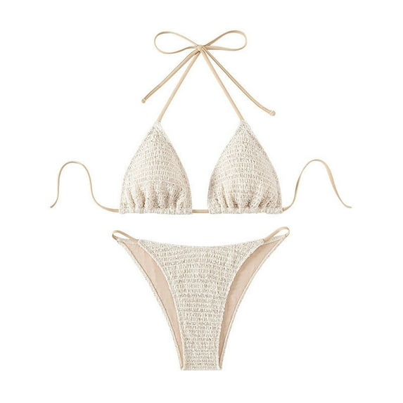 Naughtyhood Summer Bathing Suits for Women Trendy Bikini Set Two-piece Swimsuit Women's Three-point Bikini Hot Spring Swimsuit,Swimsuit Sets for Women 2024