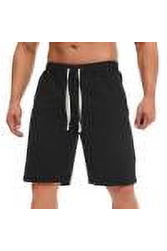 Summer Cargo Shorts Men Casual Solid Pocket Elastic Waist Straight Half Shorts Pants Sport Pants Men Lightweight Sports Gym Shorts,Men's Performance Shorts