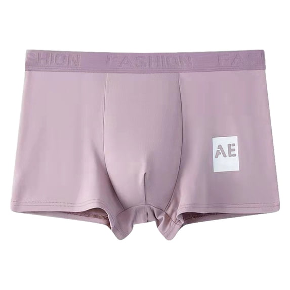 Naughtyhood Mens Briefs Underwear Men's Underwear Mid-waist Breathable Men's Shorts Comfortable Skin-friendly Shorts,Purple,XXL