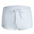 thumbnail image 1 of Naughtyhood Swim Trunks Mens Men's Swim Trunks Lanyard Low Waist Flat Corner Mesh Swim Trunks Exclusive Summer Gifts for Men and Boyfriends Swimwear Mens Swim Pants,White,S, 1 of 1