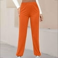 thumbnail image 1 of Naughtyhood Trending Pants for Women 2024 Long Summer Pants Elastic Waist Women New Fashion Solid Casual Sports Sweatpants Full Length Pants Womens Pants,Women's Leisure Pants with Pockets, 1 of 1