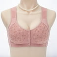 thumbnail image 1 of Naughtyhood Woman's Bra Embroidered Glossy Comfortable Breathable Underwear No Rims Intimates, 1 of 3