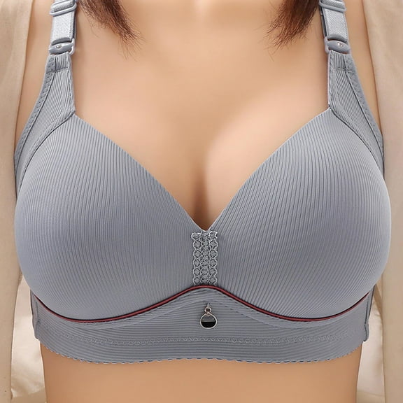 Naughtyhood Woman's Lingerie Fashion Plus Size Wire Free Comfortable Push Up Bra Underwear