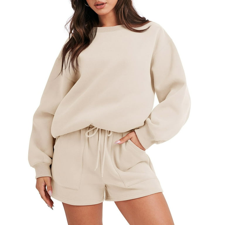 Sweatshirt and shorts outfit new arrivals