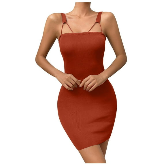 Naughtyhood Women Dress Women's Clothing Womens Fashion Summer V-Neck Backless Sexy Solid Sleeveless Party Club Dress Maxi Dresses Perfect Gifts for Women Girls