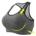 thumbnail image 1 of Naughtyhood Women Underwear Sexy Wire Free Mesh Workout Sports Underwear Crop Tops Yoga Running Quick Drying Bra Sexy Sports Bra, 1 of 6