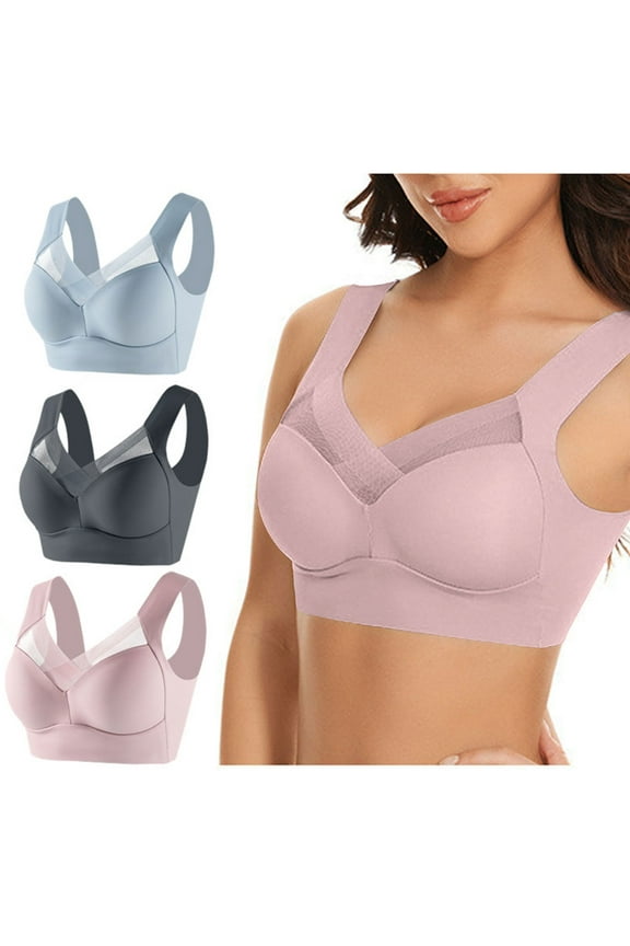 Women's Strapless Lace Singlet Underwear Thin Side Collection Daily Bra