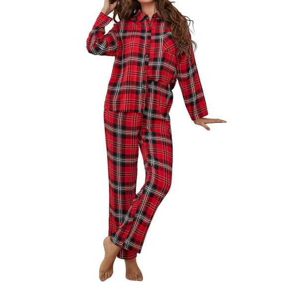 Naughtyhood Womens Pajama Sets Pajamas for Women Set Long Sleeve Women's Home Clothes Women's Winter Pants with Long Sleeves Pajama Suit,S-XL