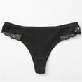 thumbnail image 1 of Naughtyhood Womens Underwear Seamless Briefs Women's Pants Solid Color Sexy Low Waist Girls' Cotton Crotch Pants Lace G-string Pants T Pants Pretty Panties for Women, 1 of 3