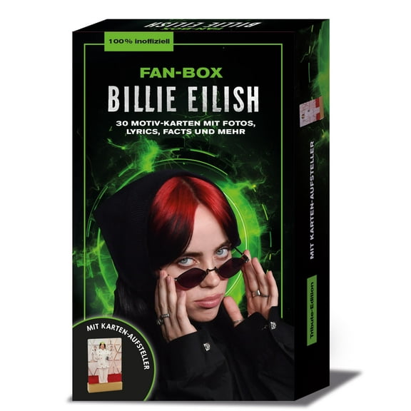 Naumann & G&oum Fan-Box Billie Eilish: 30 Motiv-Karten mit Fotos, Lyrics, Facts und (Hardcover)