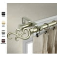 thumbnail image 1 of Naureen 1" dia. Double Curtain Rod 28-48 inches - Gold, 1 of 1