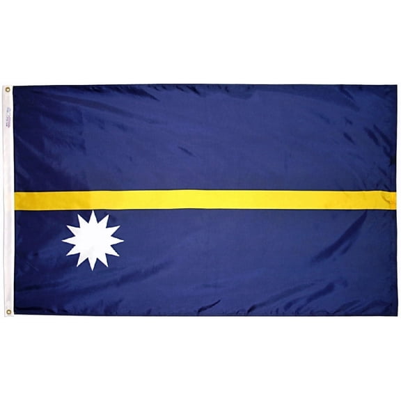 Nauru - 3'X5' Nylon Flag